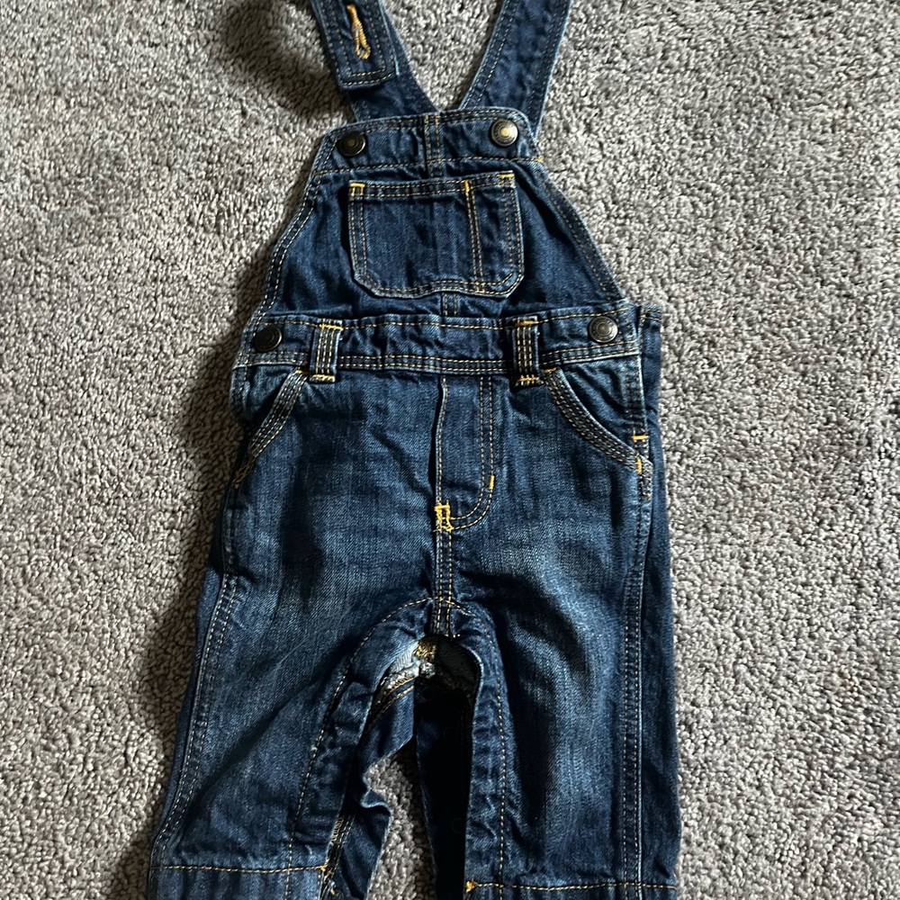 Vintage Old Navy Blue Denim Overalls Classic Style